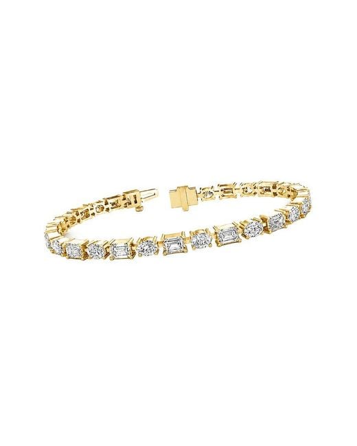 Lab Grown Diamonds White 14K 9.10 Ct. Tw. Lab-Grown Diamond Tennis Bracelet