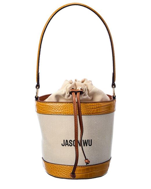 Jason Wu Natural Canvas Bucket Bag