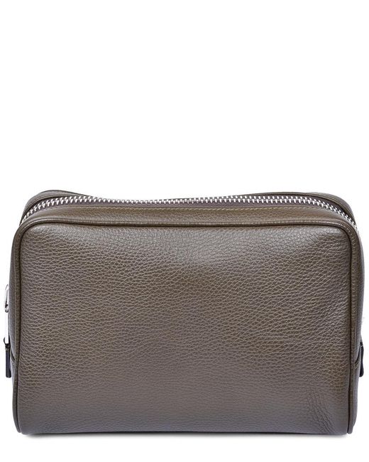 Tom Ford Brown Leather Dopp Kit for men