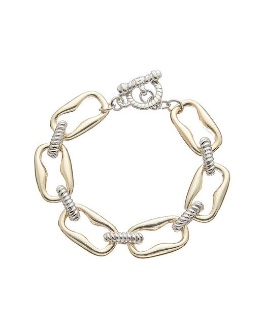 Juvell Metallic 18k Two-tone Plated Bracelet