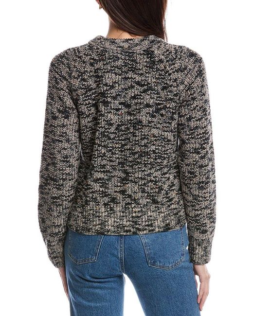 Faherty Apres Waffle Layering Crew in Seamoss Varsity - FINAL SALE main image 1