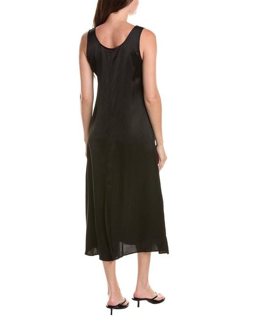 Officine Generale Black Officine Generale Patrizia Midi Dress