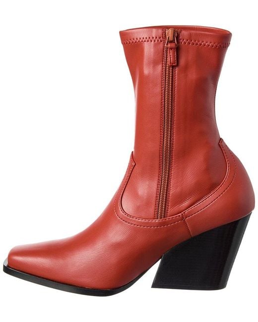 Stella McCartney Red Cowboy Boot