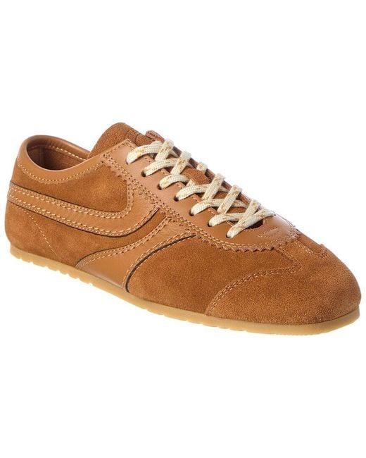 Dries Van Noten Brown Leather & Suede Sneaker