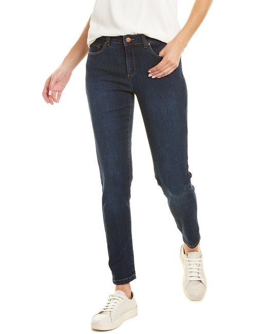 Jones New York Madison West Point Wash Skinny Jean in Blue | Lyst