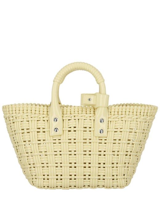 Balenciaga Metallic Bistro Xs Basket Tote