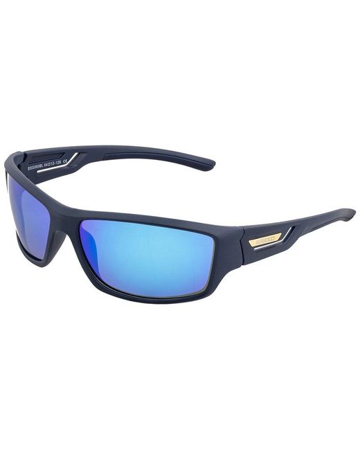 Breed Blue Aquarius 64mm Polarized Sunglasses for men