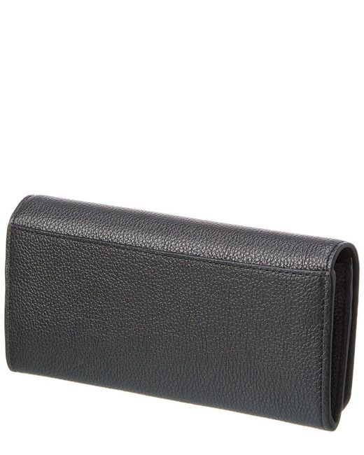 Chloé Gray Marcie Long Leather Continental Wallet