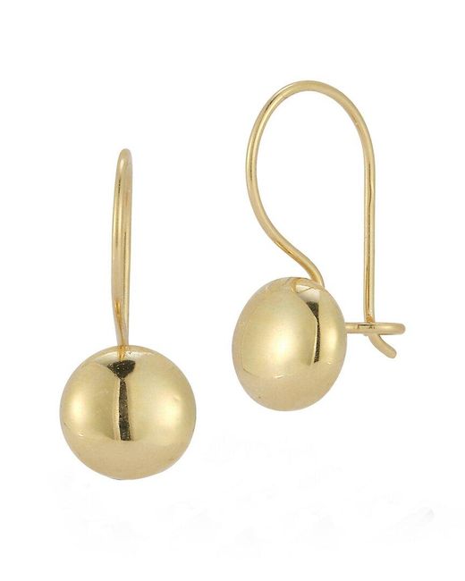 Ember Fine Jewelry Metallic 14k Ball Drop Earrings