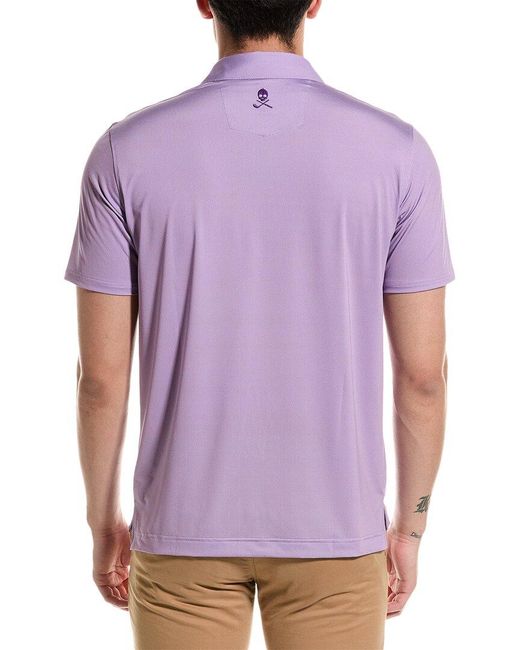 Robert Graham Purple Hyde Polo Shirt for men