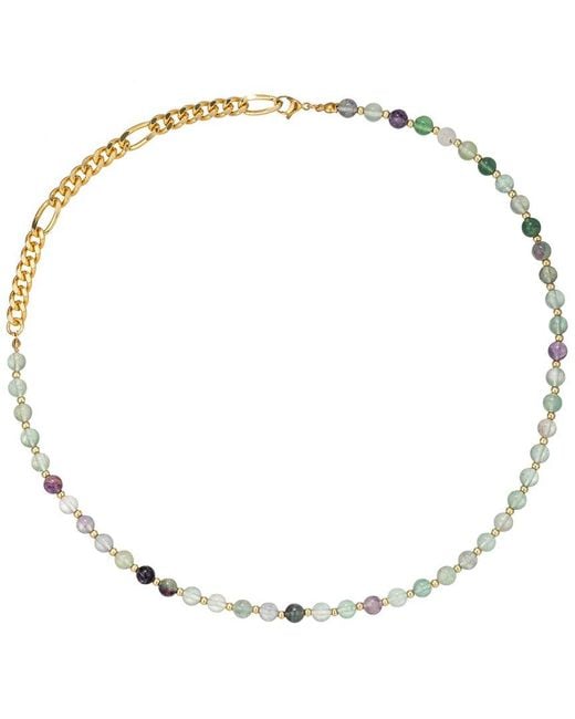 Eye Candy LA Metallic Paisley Necklace
