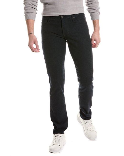 AG Jeans Black Tellis Deep Trenches Modern Slim Jean for men