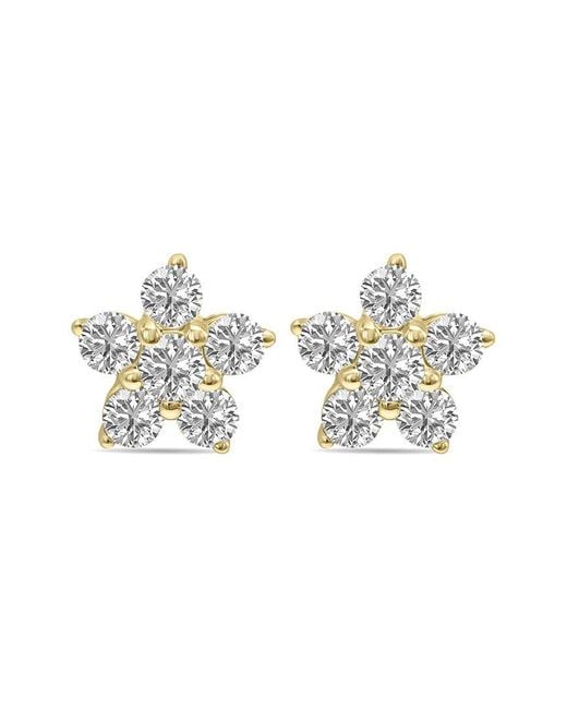 Lab Grown Diamonds White 14k 0.50 Ct. Tw. Lab-grown Diamond Star Earrings