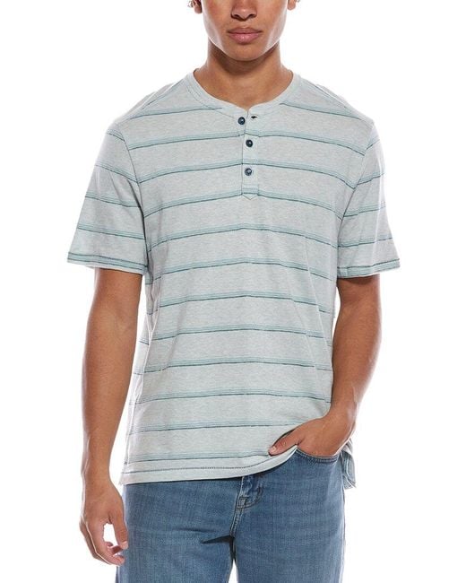 Tommy Bahama Blue Soleil Stripe Henley for men