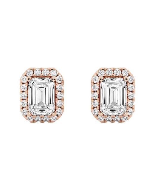 Lab Grown Diamonds Metallic 14K Rose 1.15 Ct. Tw. Lab-Grown Diamond Studs