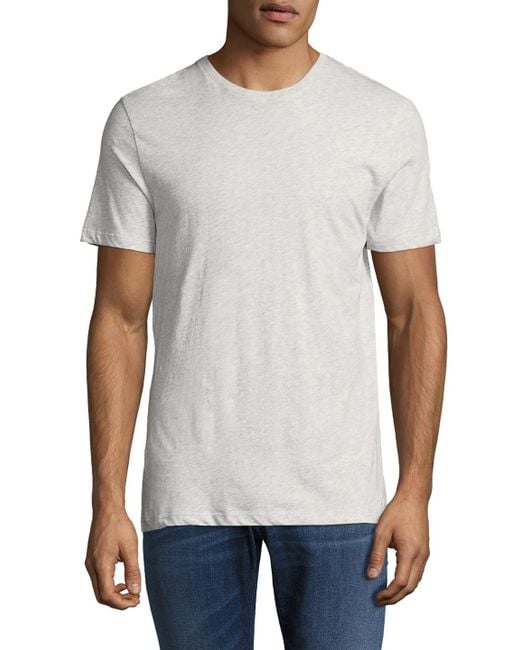 Lyst Slate & stone Solid Cotton Tshirt in Gray for Men
