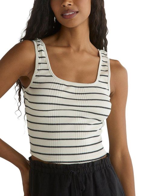 Bella Dahl Black Sleeveless Square Neck Top