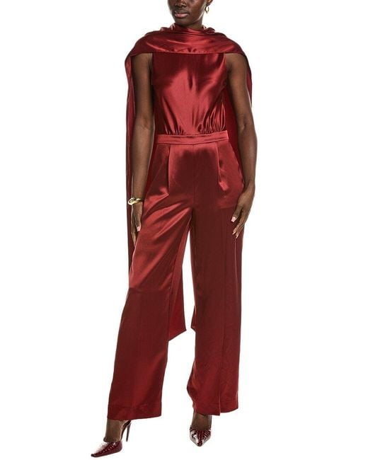 Reiss Red Farah Jumpsuit