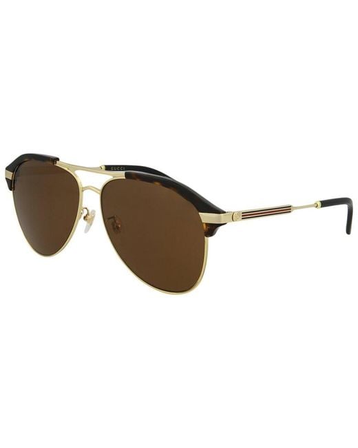 Gucci Brown 60mm Sunglasses for men
