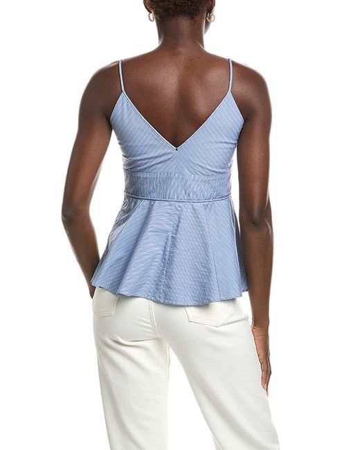 Co. Blue Basque Top