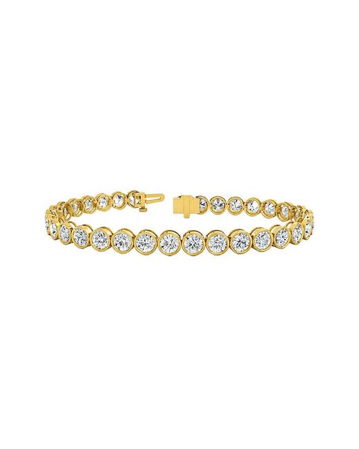 Lab Grown Diamonds Metallic 14K 10.89 Ct. Tw. Lab-Grown Diamond Tennis Bracelet