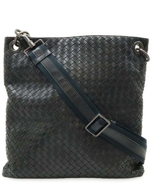 Bottega Veneta Black Leather Shoulder Bag (authentic Pre-loved)