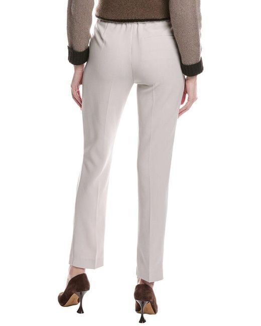 Theory Gray Treeca Pull-On Flare Pant
