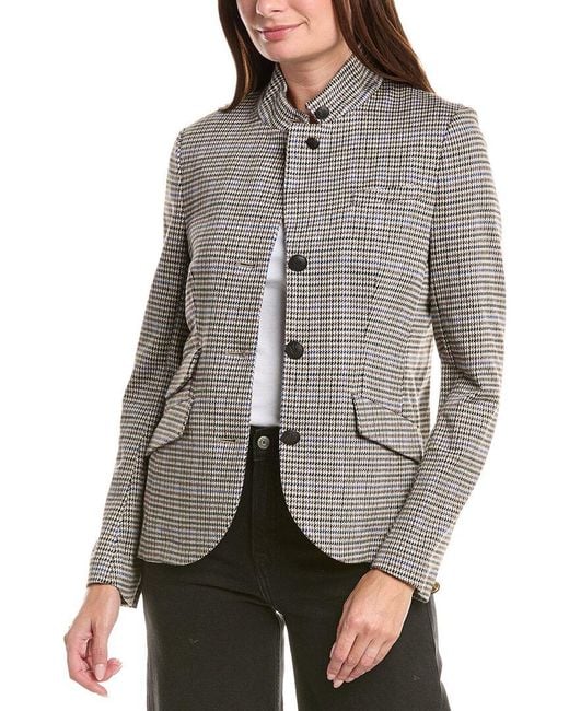 Rag & Bone Gray Slade Plaid Blazer