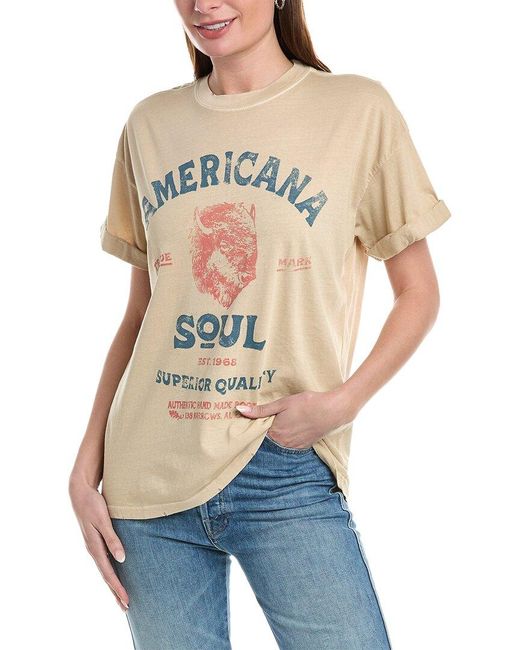 Girl Dangerous Blue Americana Soul T-shirt