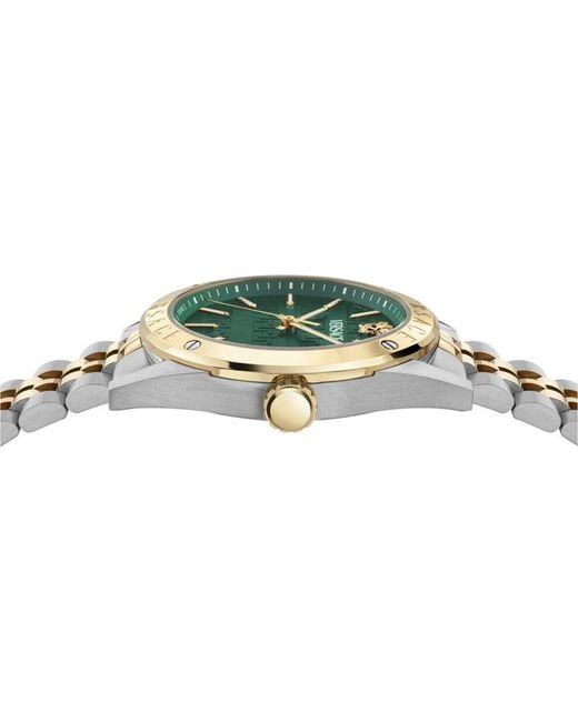 Versace Metallic Athletic Watch for men