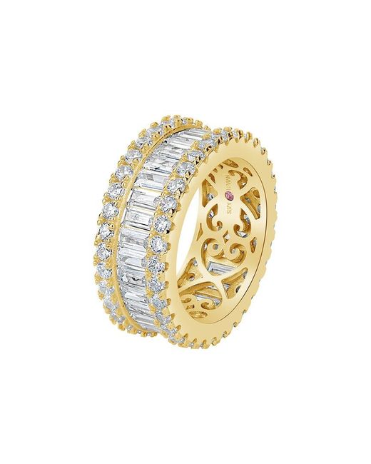Suzy Levian CZ Jewelry White Suzy Levian Silver Cz Eternity Ring