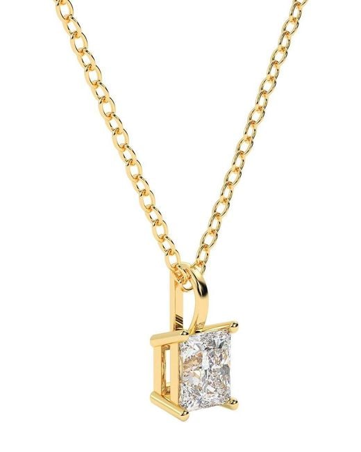 Lab Grown Diamonds Metallic 14k 0.50 Ct. Tw. Lab-grown Diamond Necklace