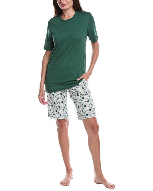Hanro Green 2pc Pajama Set for men