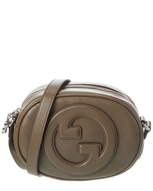 Gucci Brown Blondie Mini Leather Shoulder Bag