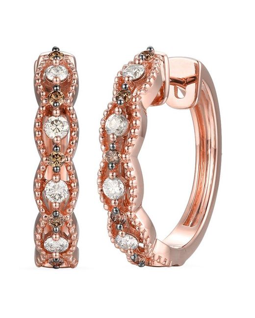 Le Vian White Le Vian 14k Rose Gold 0.48 Ct. Tw. Diamond Earrings