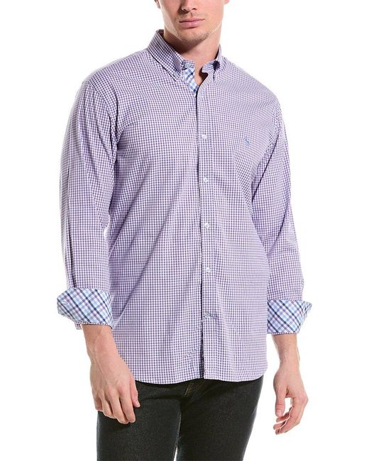 Tailorbyrd Purple Stretch Shirt for men
