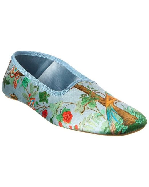 Gucci Blue Satin Slipper for men