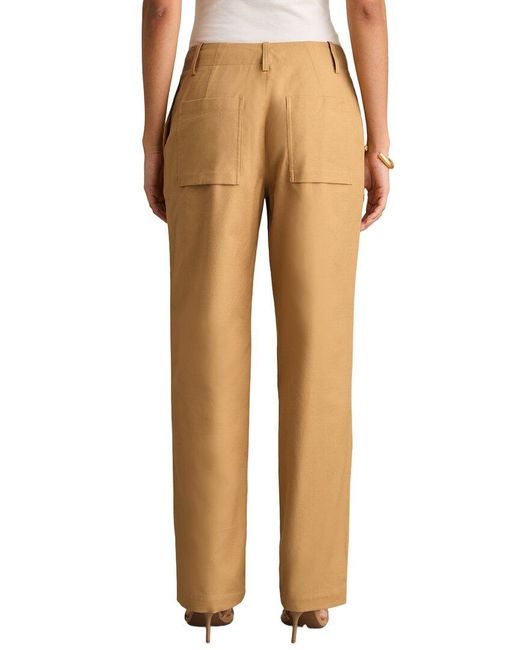 Reiss Natural Clement Cropped Taper Trouser