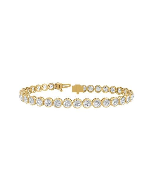 Lab Grown Diamonds White 14K 10.20 Ct. Tw. Lab-Grown Diamond Tennis Bracelet