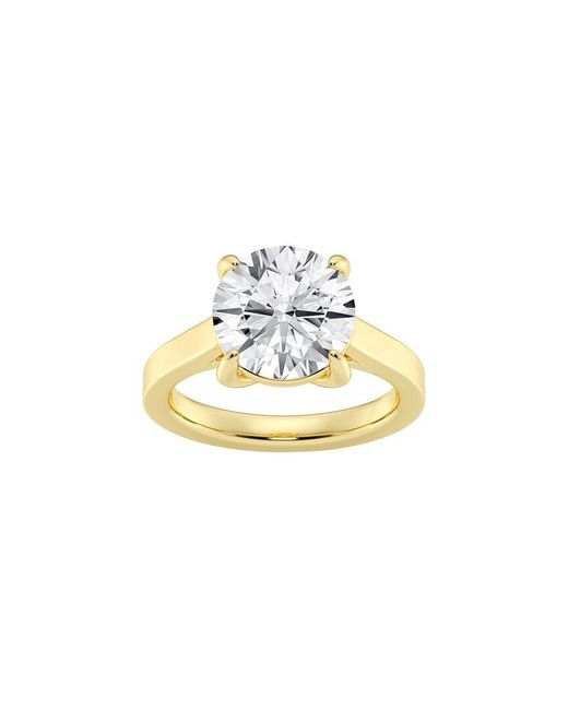 Lab Grown Diamonds Metallic 14K.00 Ct. Tw. Lab-Grown Diamond Solitaire Engagement Ring