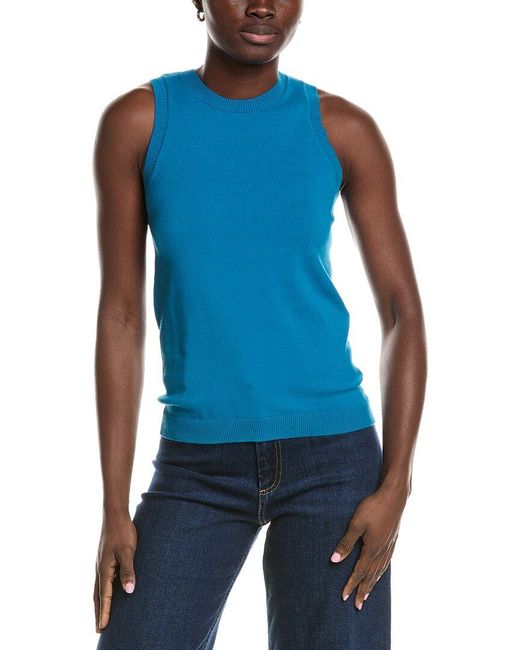 Minnie Rose Blue Knit Tank Top