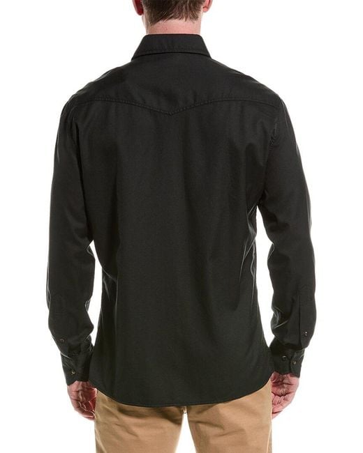 Brunello Cucinelli Black Easy Fit Shirt for men