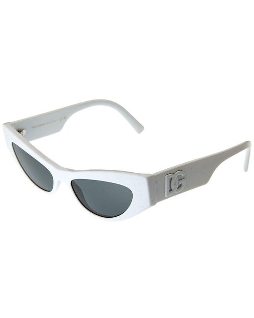 Dolce & Gabbana White 52mm Sunglasses