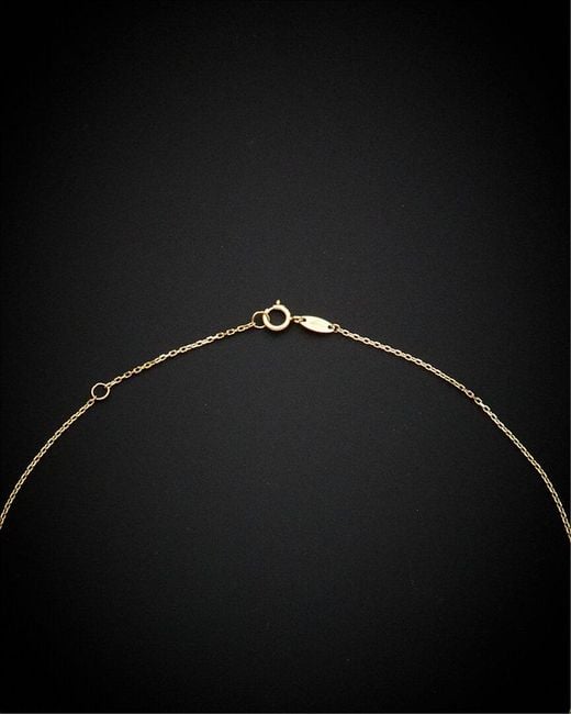 Italian Gold Black 14k Heart Pendant Necklace