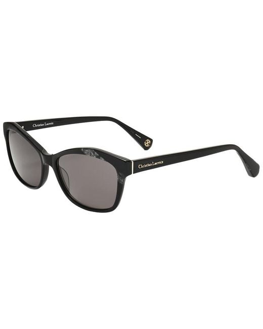 Christian Lacroix Black 54Mm Sunglasses