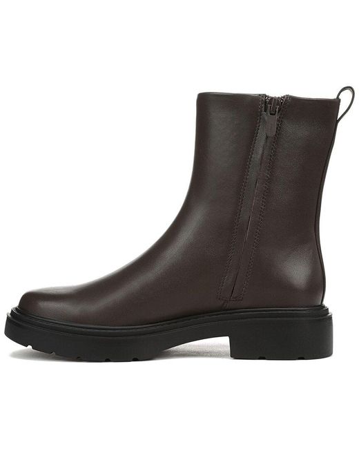 Vince Black Parvin Leather Short Boot