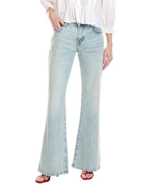 7 For All Mankind Blue Spencer Ahs Flare Jean