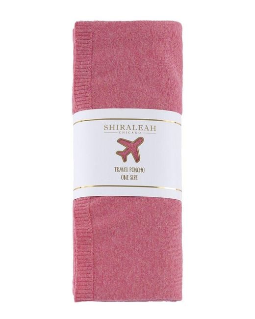 Shiraleah Pink Francoise Travel Poncho