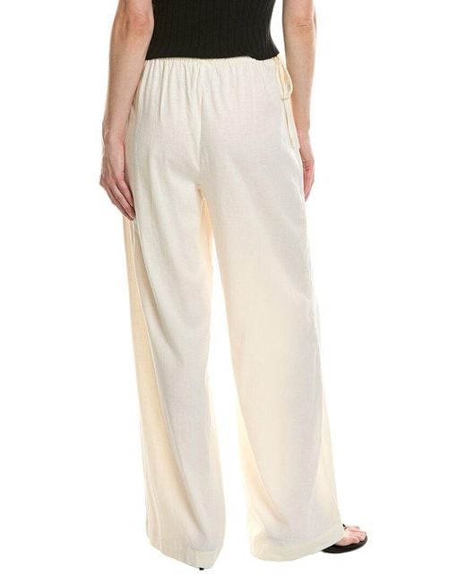 Nia Natural Alejo Linen-Blend Pant