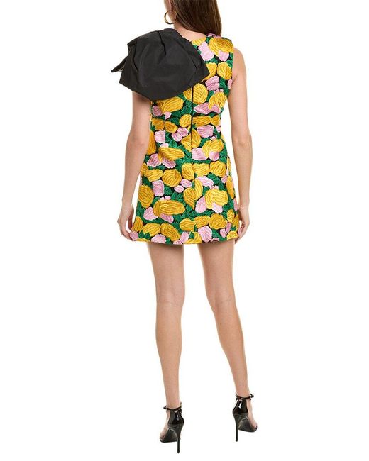Rachel Gilbert Yellow Niola Mini Dress